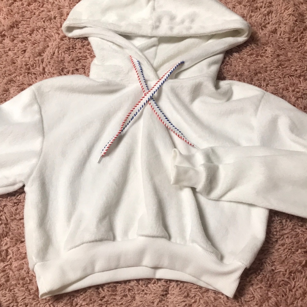 Plush Cropped Hoodie
